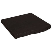 Mensola | Ripiano | Scaffale Marrone Scuro 60x60x(2-6) cm Massello Rovere Trattato
