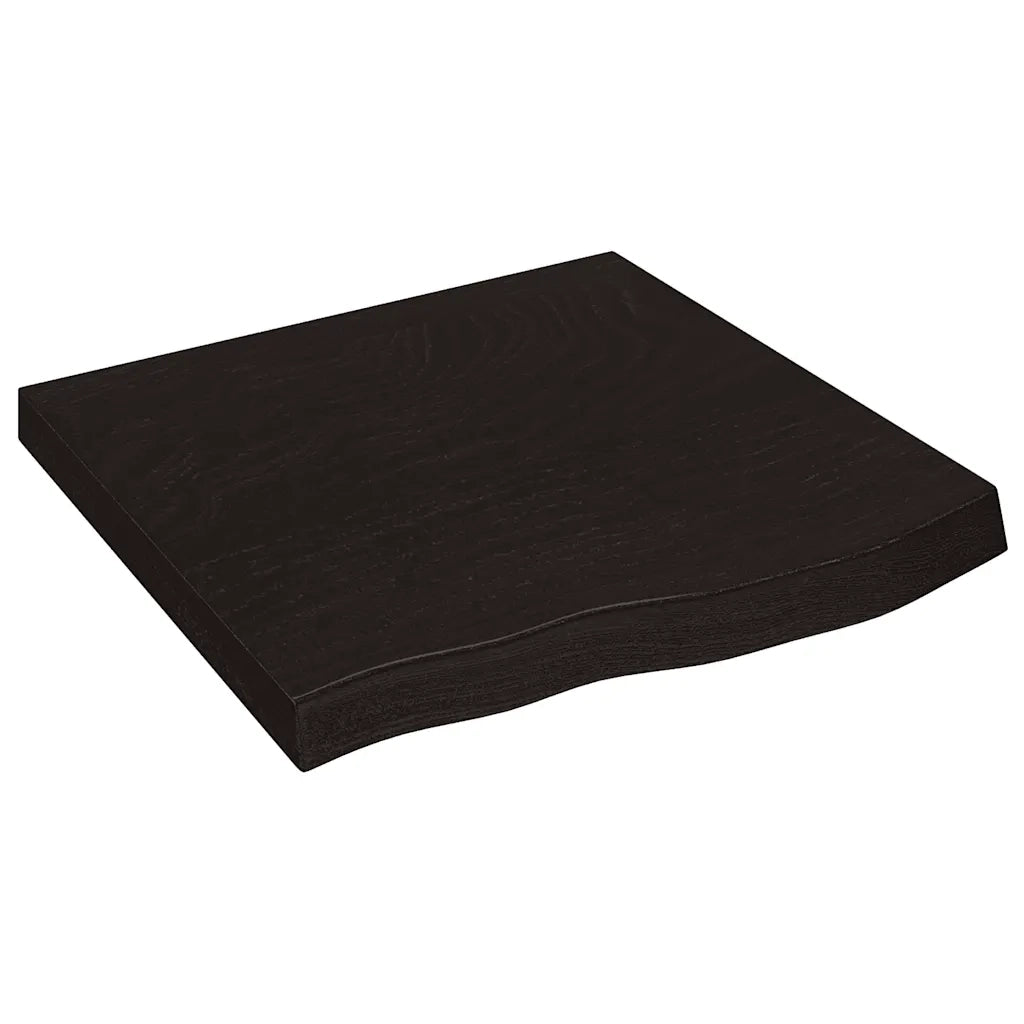 Mensola | Ripiano | Scaffale Marrone Scuro 60x60x(2-6) cm Massello Rovere Trattato