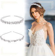 Accessorio capelli elegante con strass - accessori per capelli per matrimoni - gioiello per capelli per donne - perle artificiali - materiale duraturo - finitura diamantata
