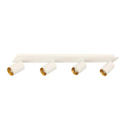 Plafoniera Parma bianca/oro 4xGU10 LED Light Prestige