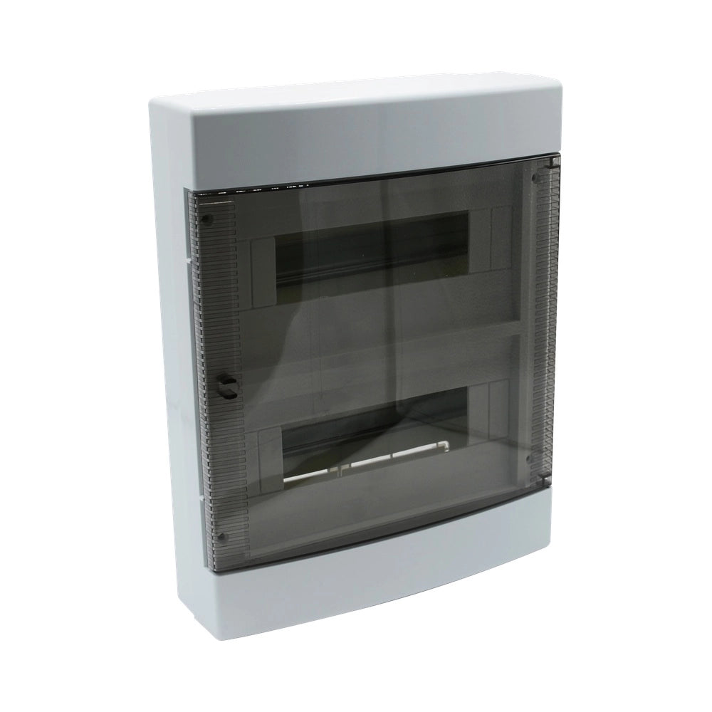 ETTROIT DB111924 Centralino Elettrico da Parete 24 Moduli IP40 Bianco RAL 91682 Portello Fumè