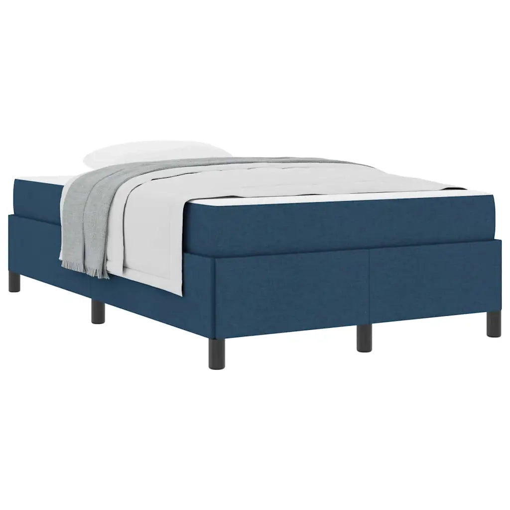 vidaXL Letto a molle Blu e Nero 120 x 190 cm