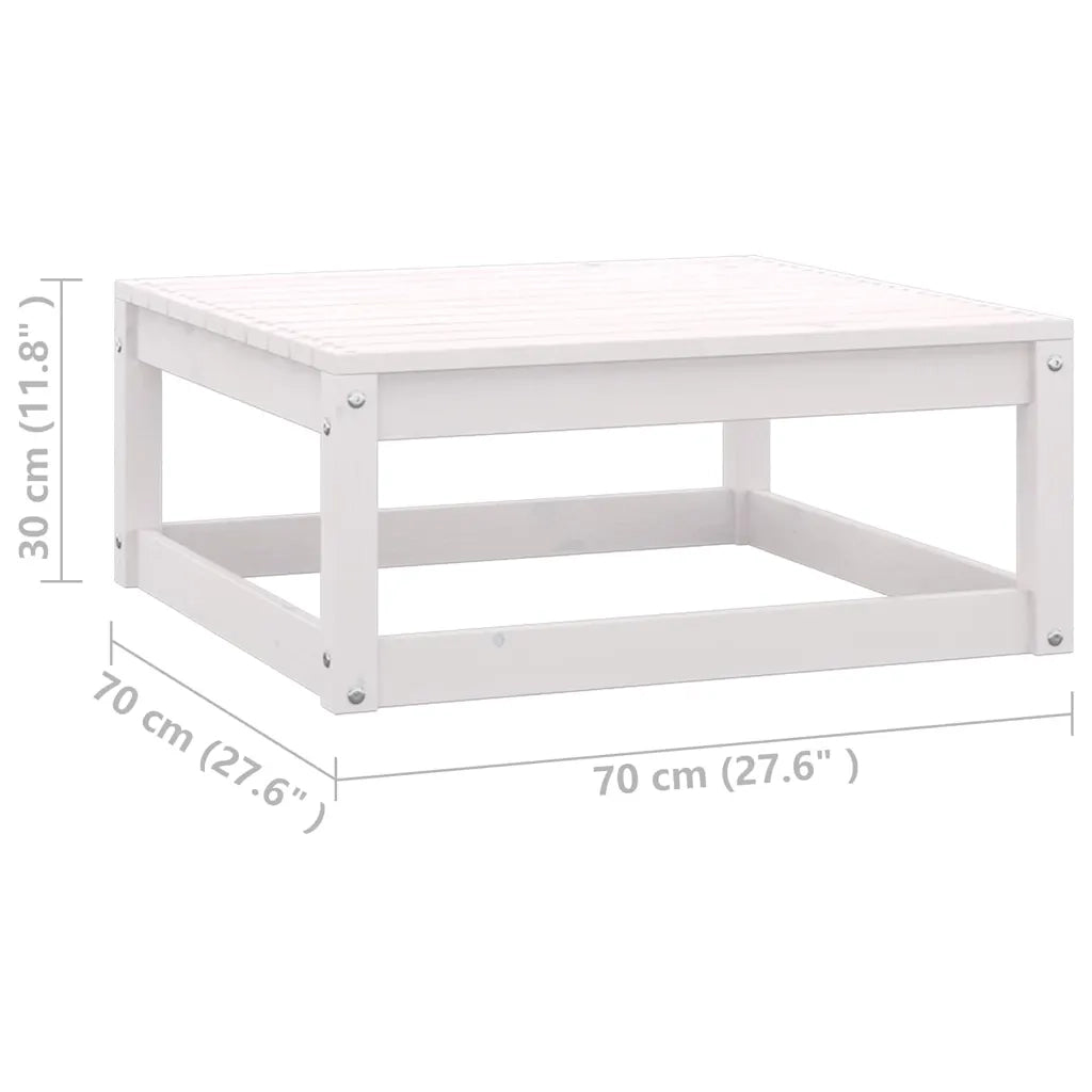 Sedia da giardino-Poggiapiedi da Giardino con Cuscini 2 pz Massello di Pino 521690