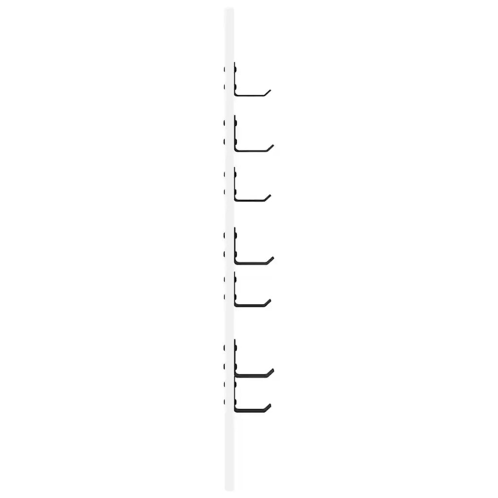 Appendiabiti a muro Bianco 30 x 1,5 x 80 cm Legno multistrato 874467