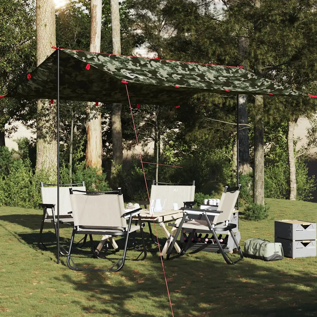 Telone da campeggio | Tenda da campo Mimetica 306x306 cm Impermeabile
