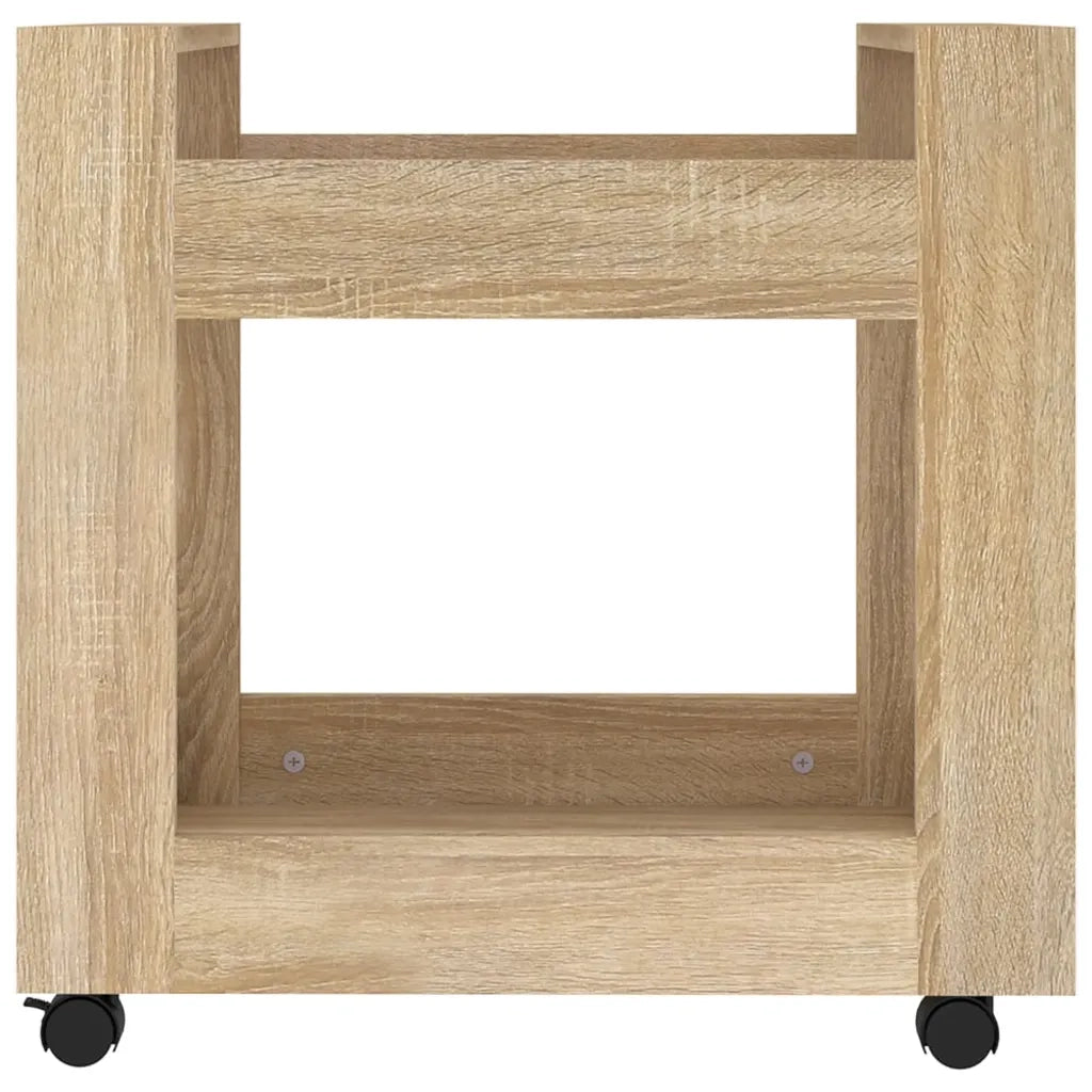 Carrello Scrivania rovere sonoma 60x45x60 cm Legno Multistrato cod mxl 34712