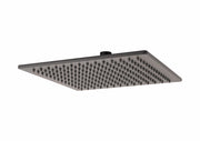 Soffione quadrato nero opaco 20x20