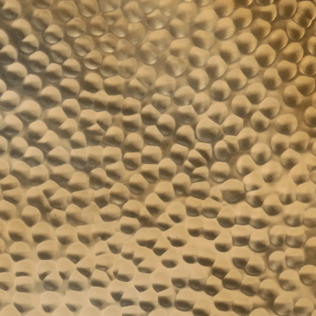 Tavolino da Salotto in Alluminio Martellato Ø 50x30 cm Ottone 359610