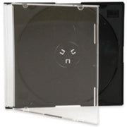 Confezione di 50 Casse per CD e DVD a Forma Sottile - Spazio di Archiviazione Ridotto - Sicurezza e Durabilità - Nero