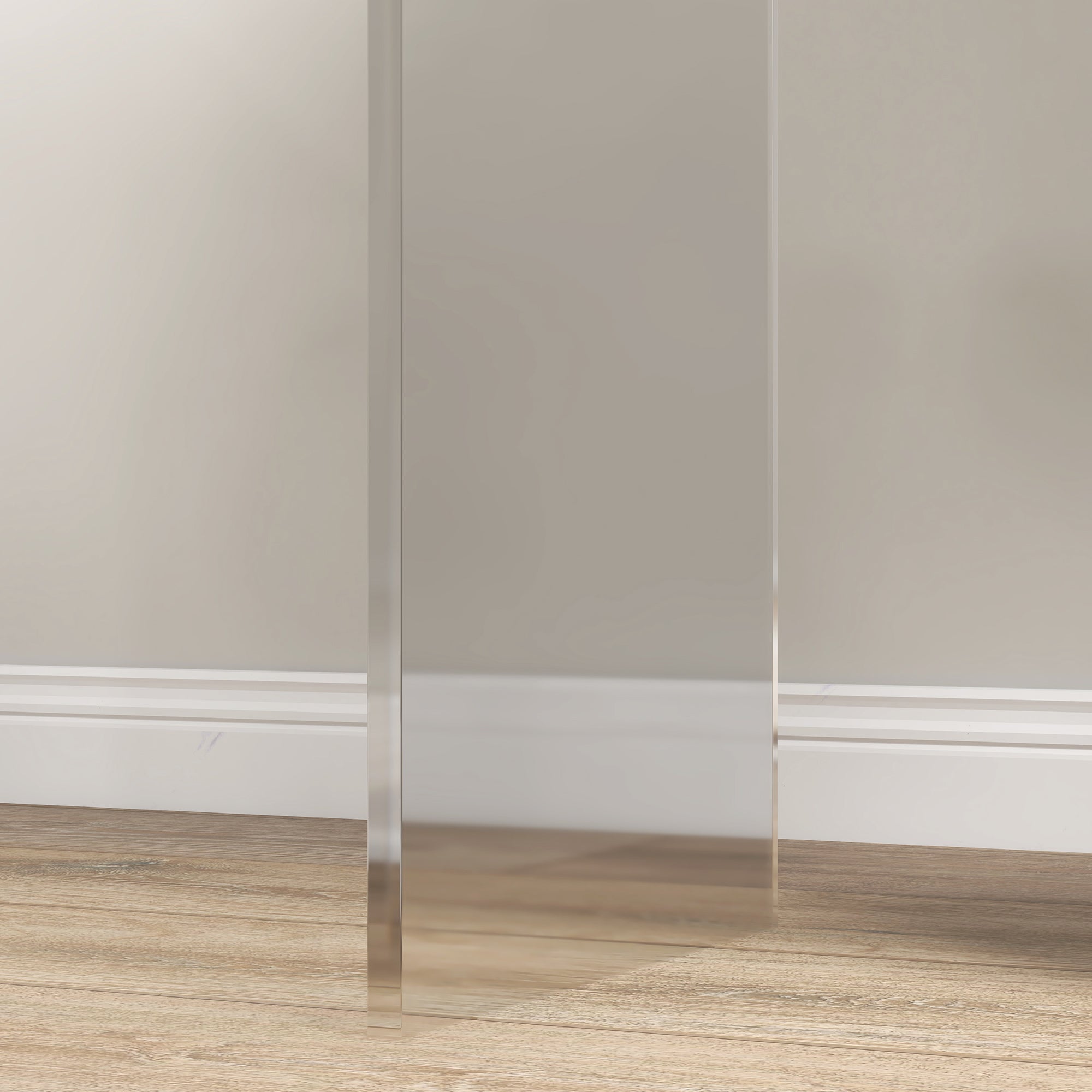 Tavolino da Salotto a Forma di U 53,5x30,5x53,5 cm in Acrilico Trasparente