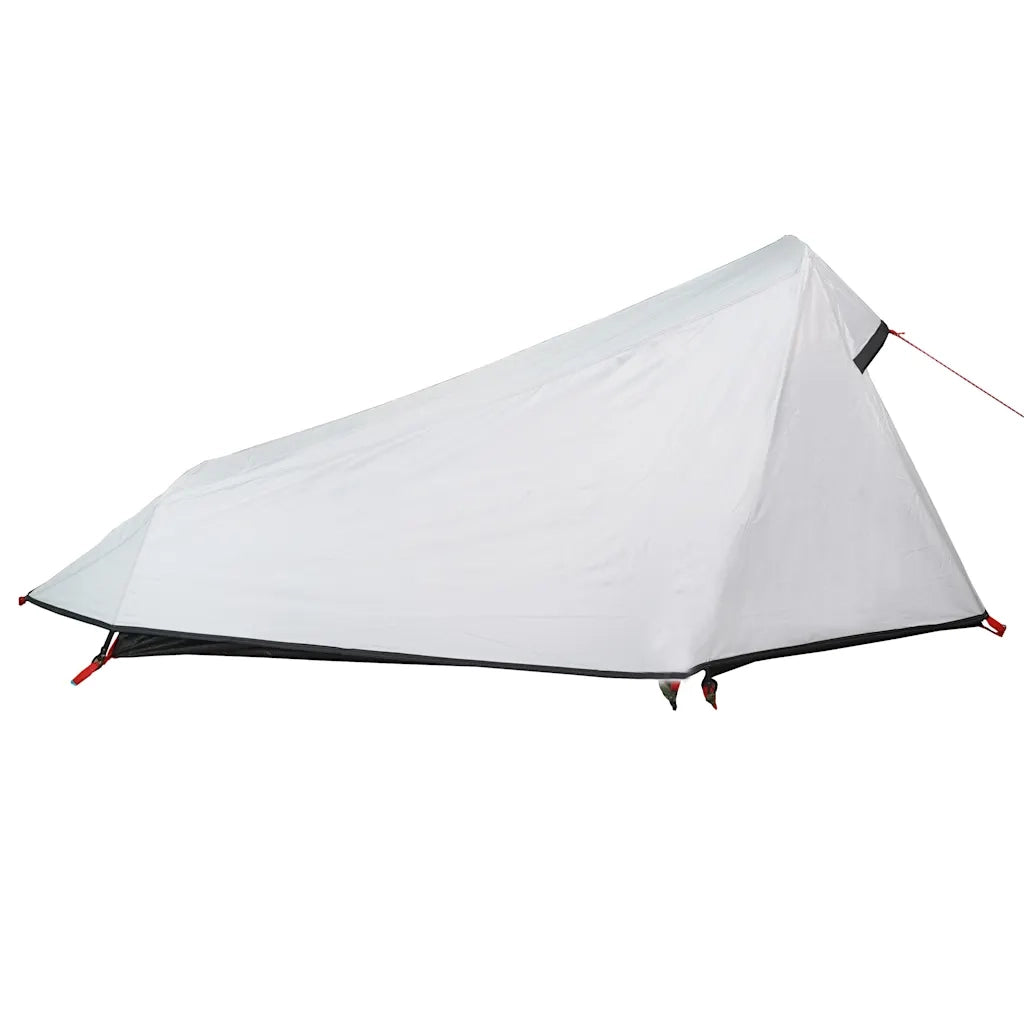 Tenda Campeggio a Tunnel 1 Persona Bianca Tessuto Impermeabile 94611