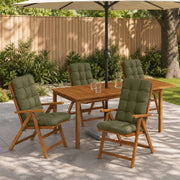 Cuscini per Sedia Alta in 4 Pezzi VIANEN 4 pcs 100% Poliestere 953747