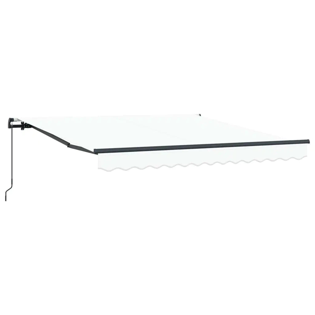 Tenda Retrattile Bianco 300 x 250 cm Poliestere e Acciaio 3330073