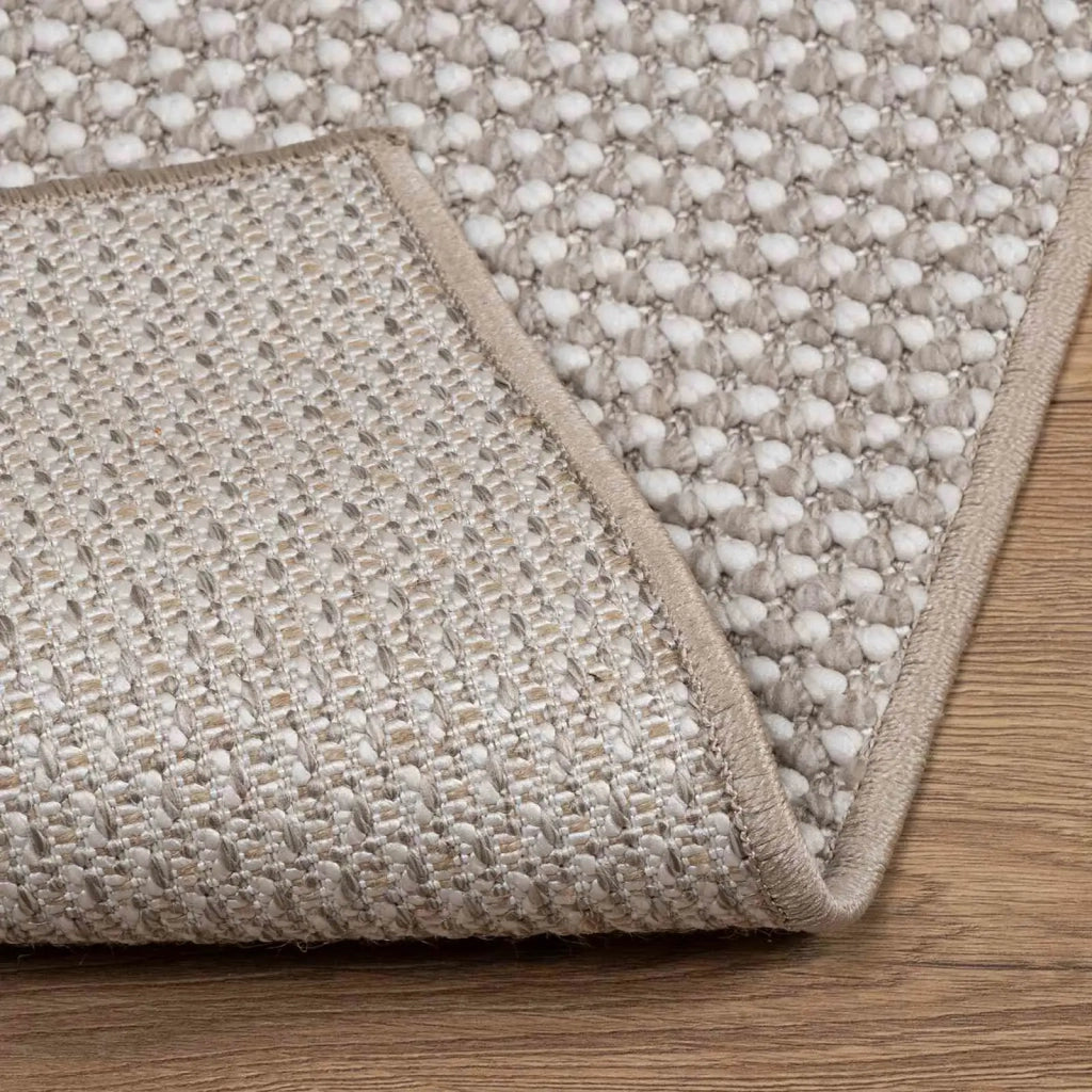 Tappeti per area LUGO Crema e Taupe 240 x 240 cm Poliestere
