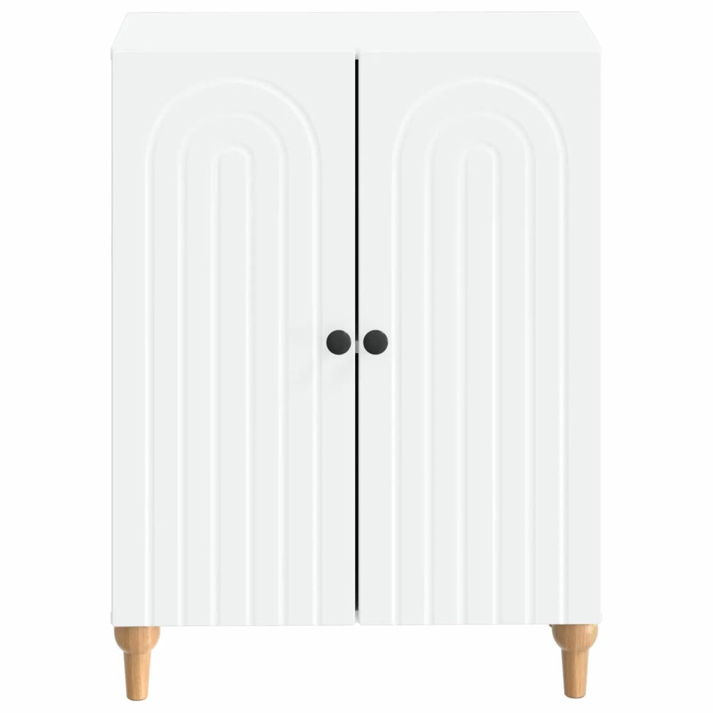 Mobiletto da Bagno ALKMAAR Bianco 59,5 x 31 x 80 cm 896175