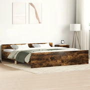Giroletto con Testiera e Pediera Rovere Fumo 180x200 cm
