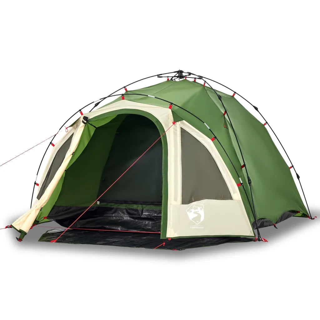 Tenda a Cupola da Campeggio 3 Persone-Tenda per Escursionismo Verde a Rilascio Rapido 951710