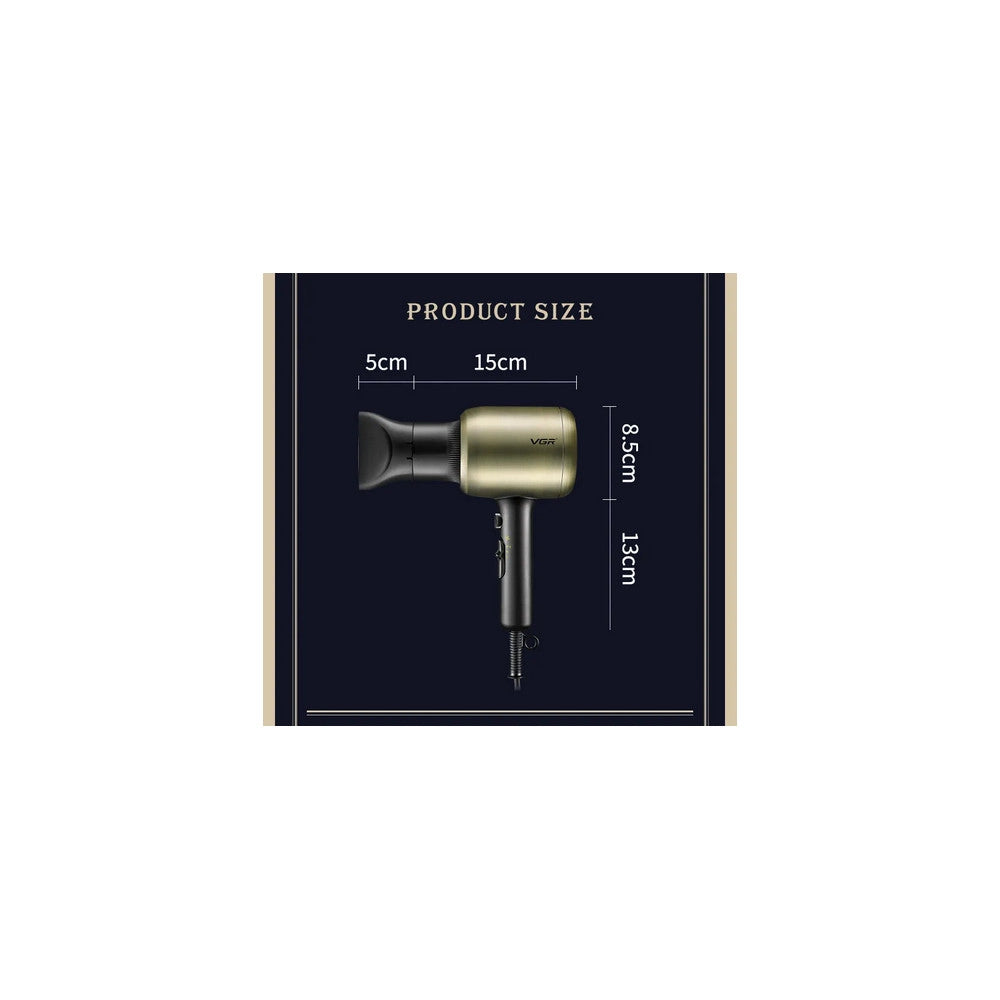 Trade Shop - Asciuga Capelli Ricci Lisci Phon Professionale Parrucchieri 2200w Diffusore V453 -