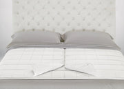 Interno Piumino Anallergico Piumone Letto Matrimoniale Lui-Lei Estate Inverno Bianco Lavabile