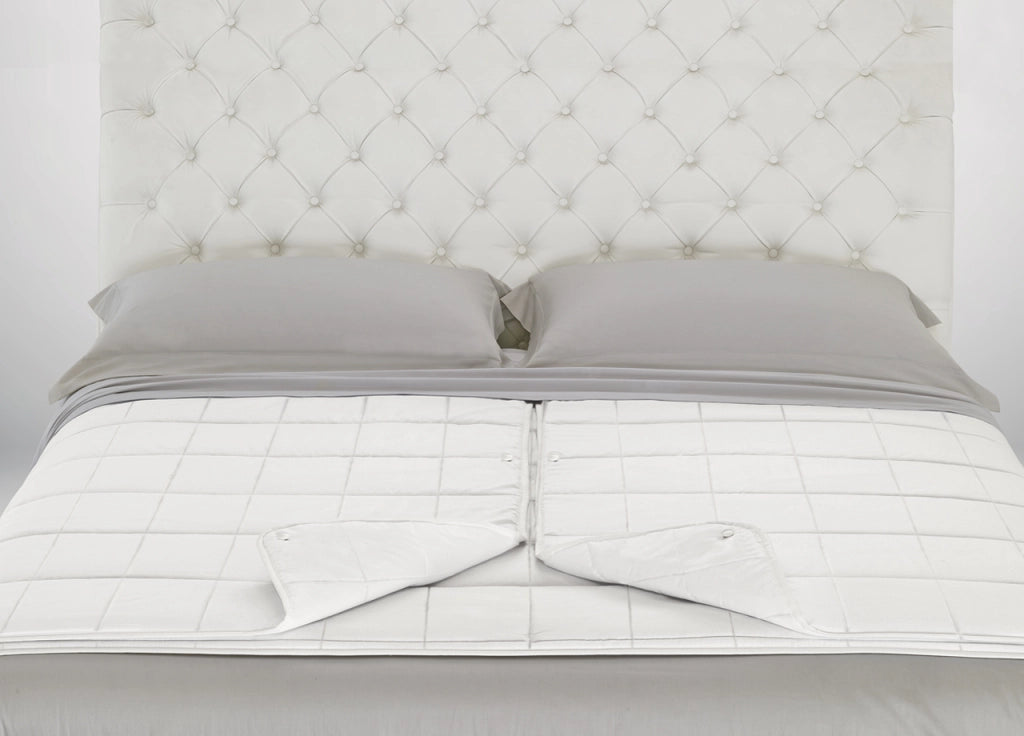 Interno Piumino Anallergico Piumone Letto Matrimoniale Lui-Lei Estate Inverno Bianco Lavabile