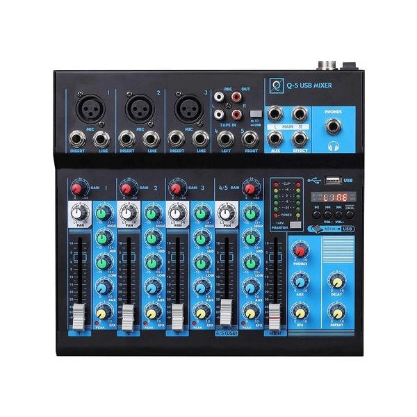 Mixer disc jockey oqan 625809 q5 usb mkii black black
