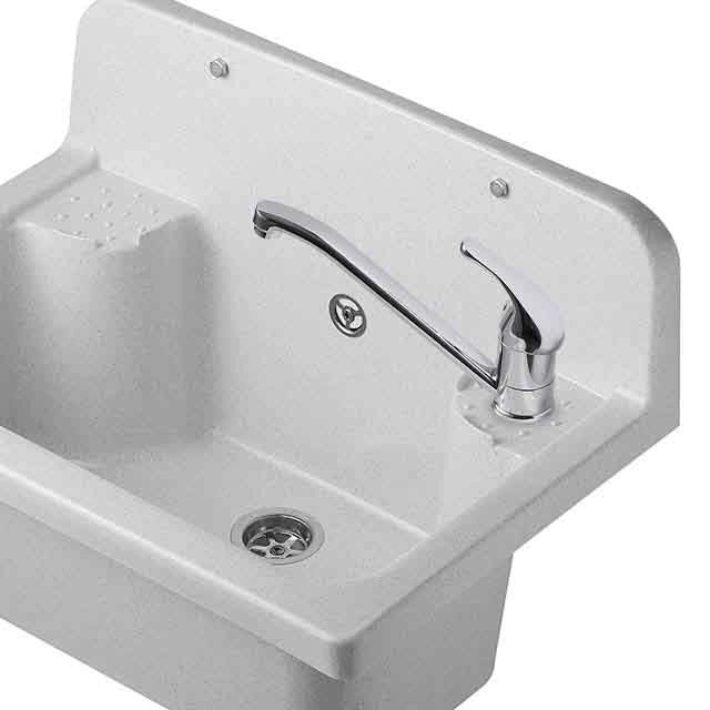 PILOZZO MAXI da muro in PP - Dim: 55 X 37 cm - Completo di GRIGLIA - CR - Colore: MARMO BIANCO