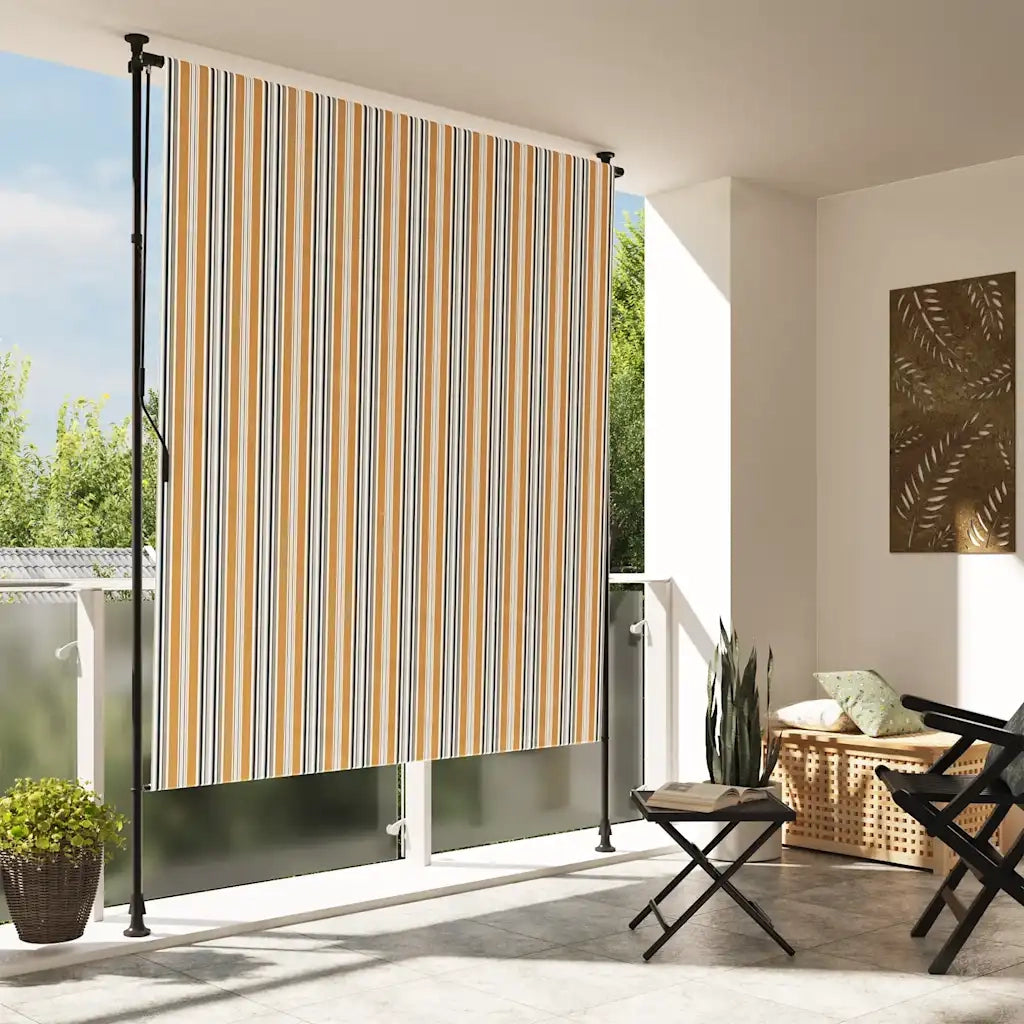 Tendaa Rullo Esterno Gialla e Bianca 200x270cm Tessuto Acciaiocod mxl 116962