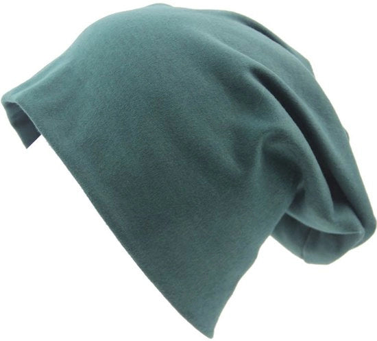 Cappuccio per donne e uomini, realizzato con tessuto di alta qualità, respirante e elastico, con un diametro di 54 cm, colore verde scuro