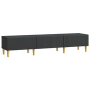Mobile TV Nero 147 x 34,5 x 30 cm Legno ingegnerizzato