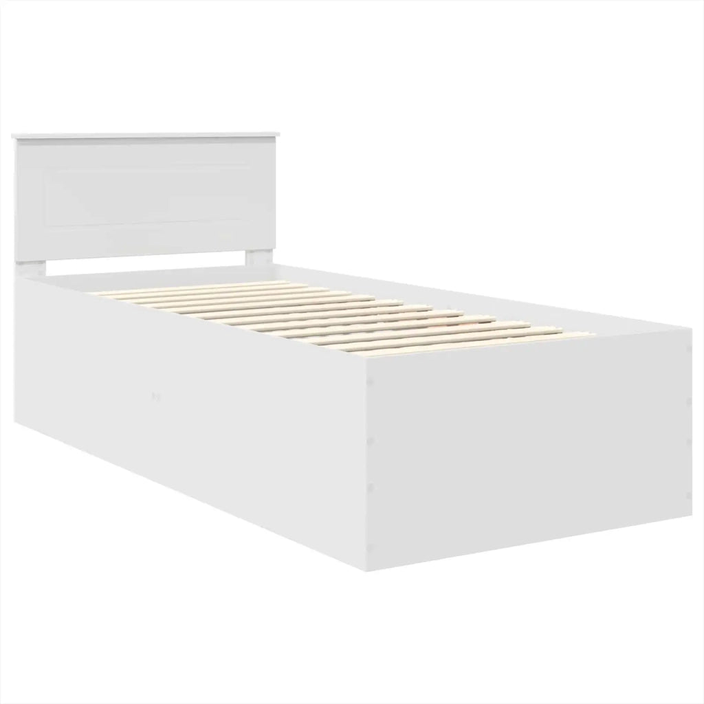 Struttura del letto Bianco 75 x 190 cm Legno multistrato