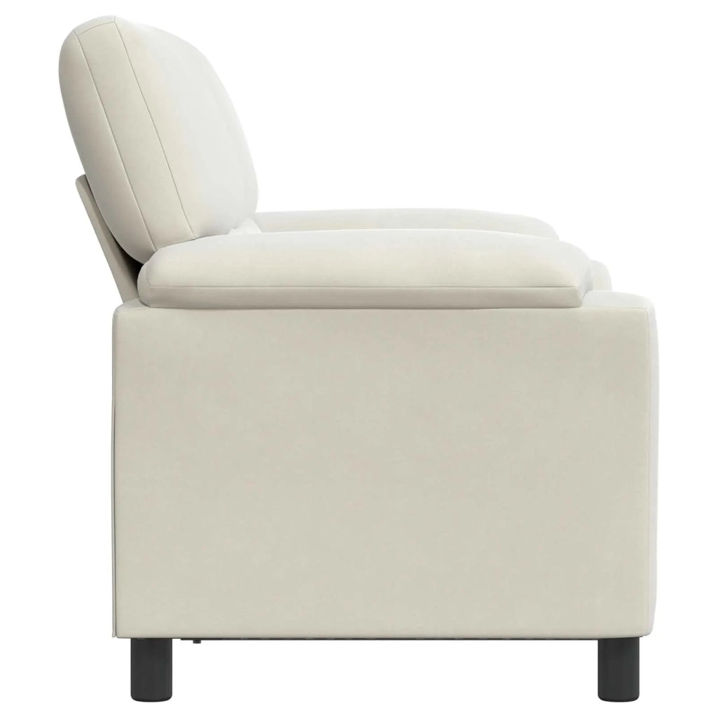 Divano Crema 154 x 85 x 93 cm Velluto 42040829