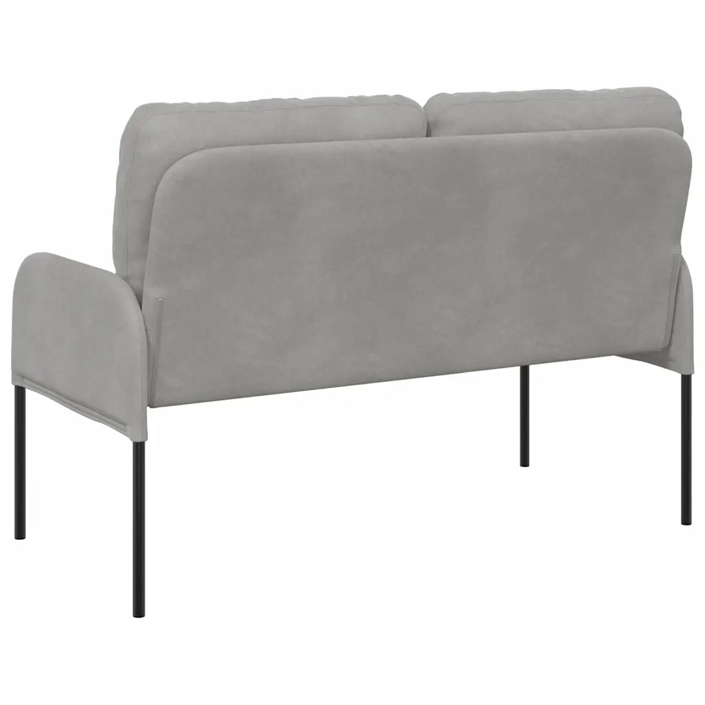 Divani con cuscino 110cm Grigio chiaro Legno compensato