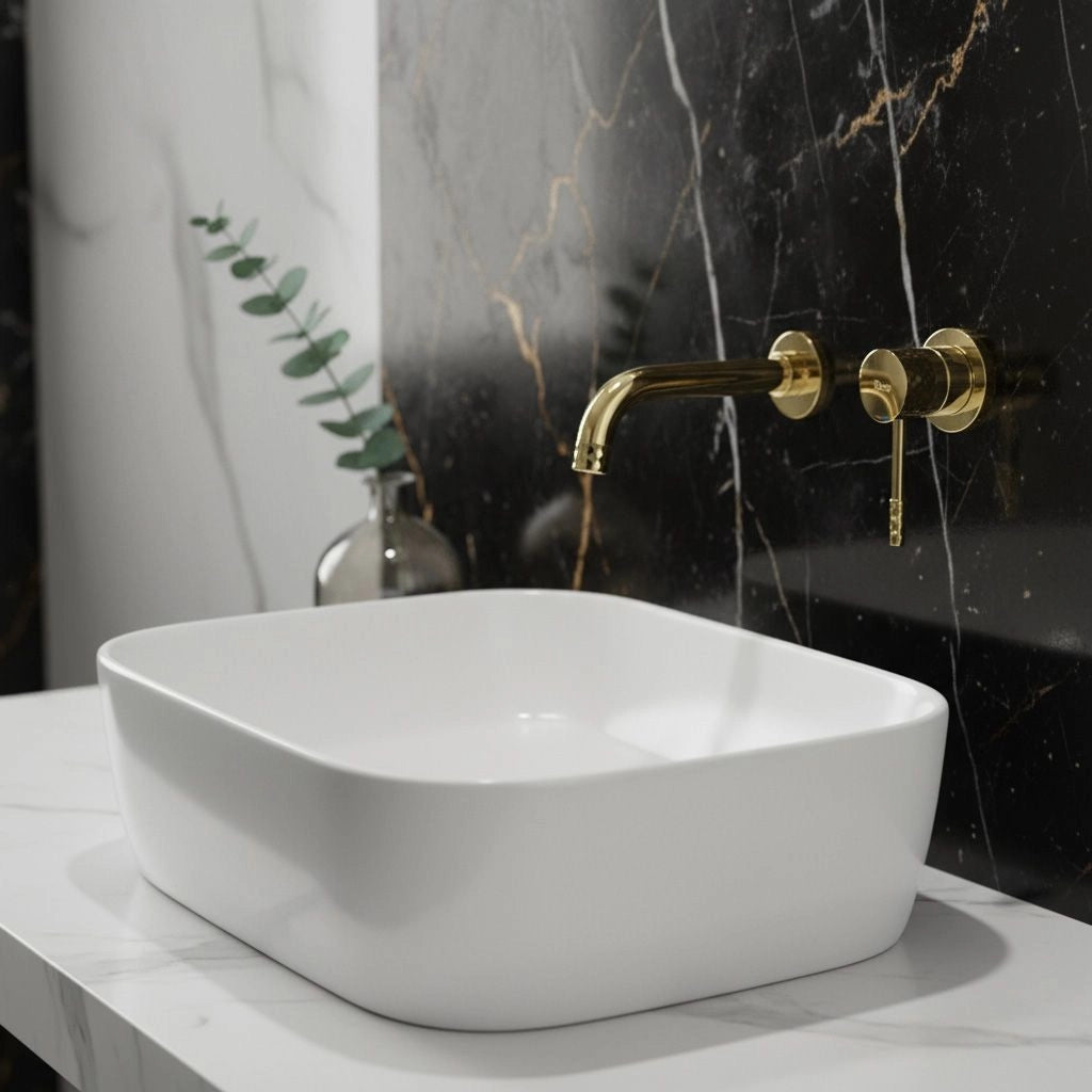 Rubinetto Da Incasso Rea Lungo Diamond Gold + Box
