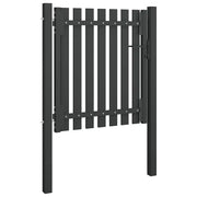 Cancello per Recinzione da Giardino in Acciaio 100x75 cm Antracite 146327