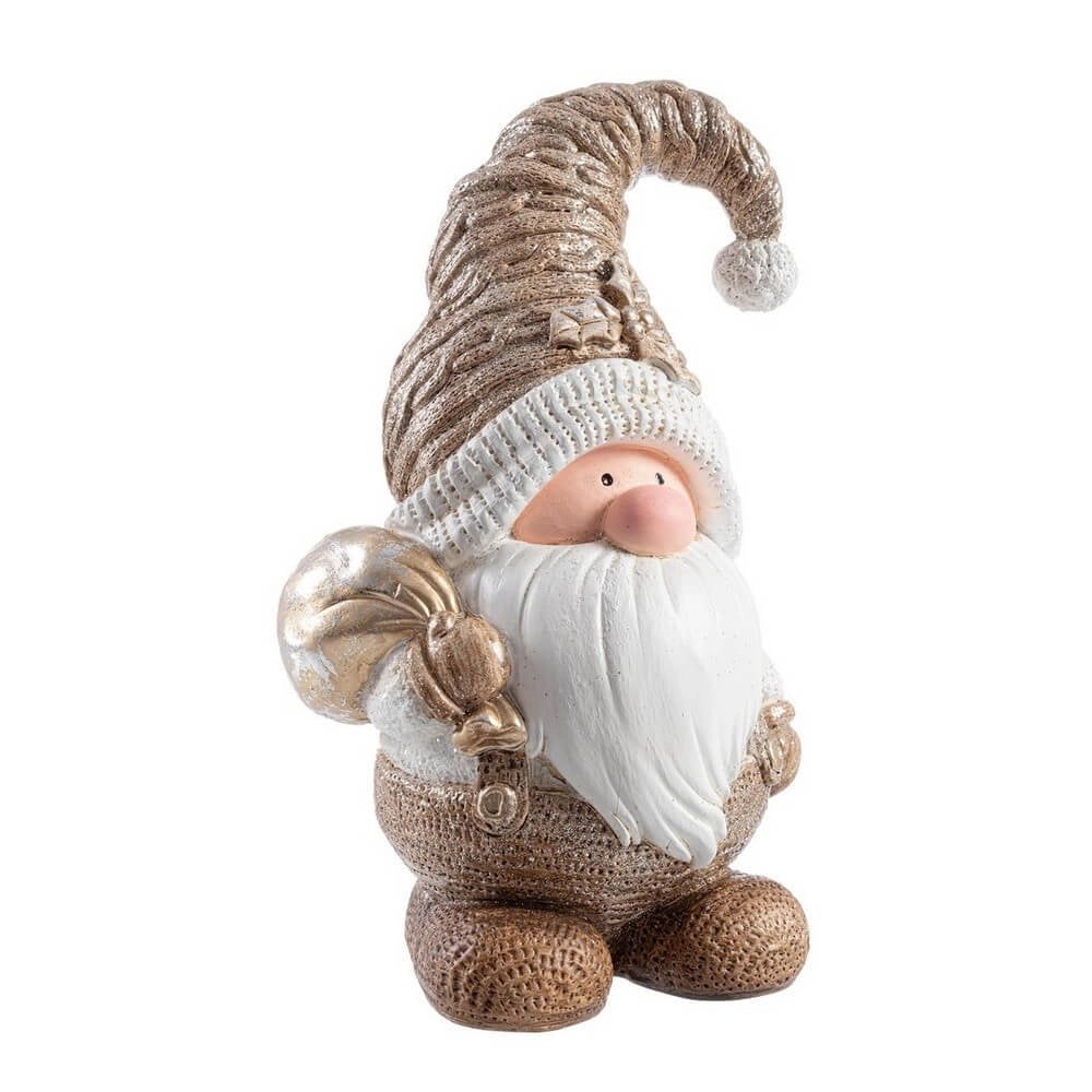 Babbo Natale Luis oro con sacco