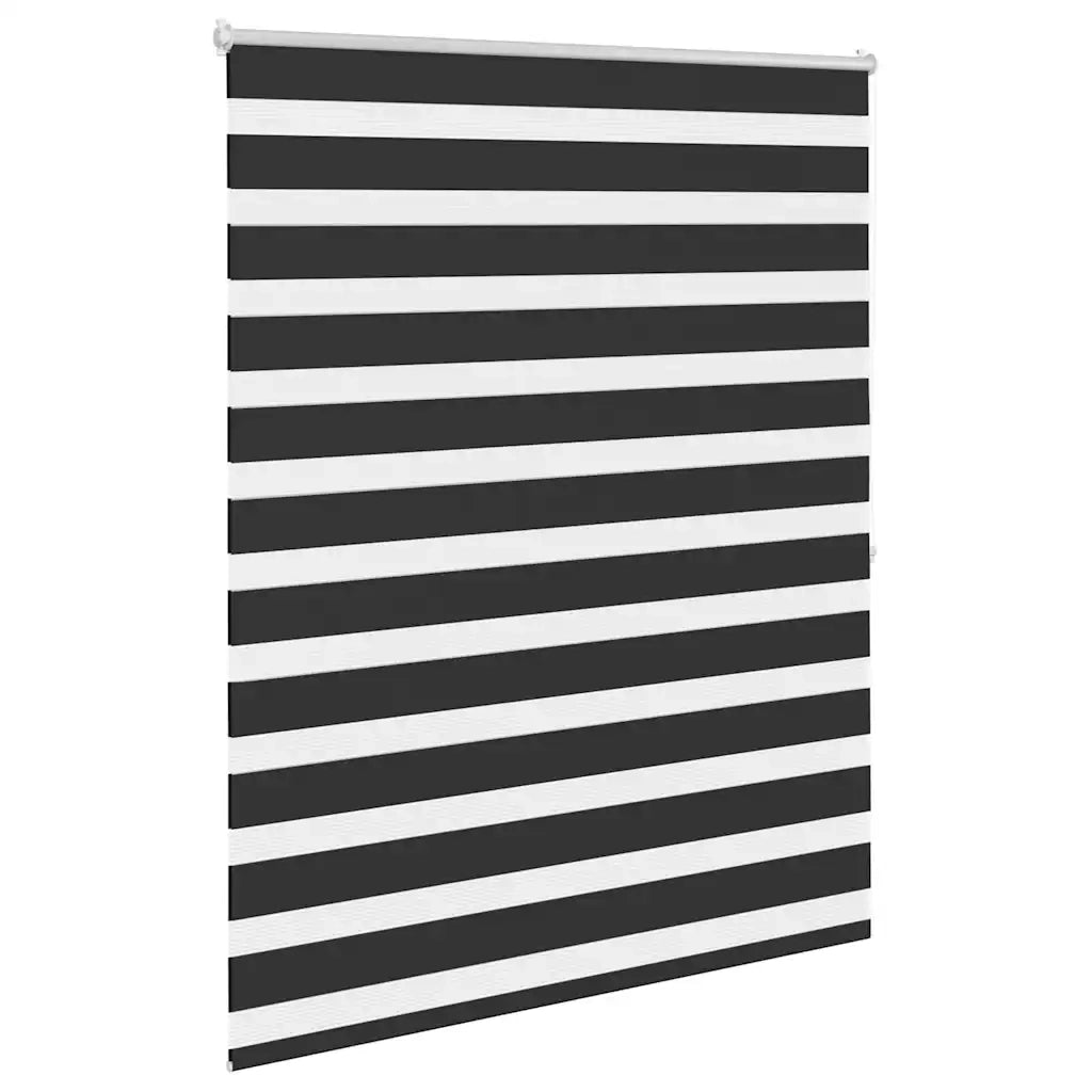 Tenda a rullo | Tenda avvolgibile zebra 120,9x175 cm Larghezza tessuto 116,7 cm nero