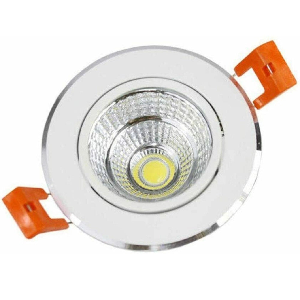 Trade Shop - Faretto Incasso Led Cob 7 Watt Luce Fredda Calda Naturale P-75 -