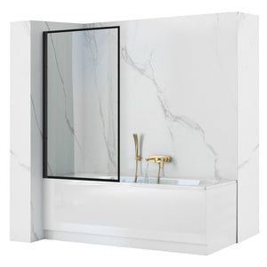 Schermo Vasca Rea Lagos Fix 80 Black