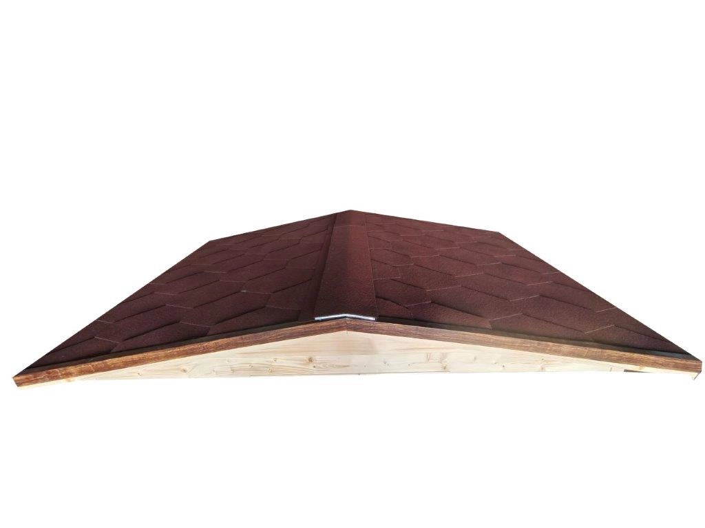 Sauna Infrarossi 4 posti, Tetto Tegole Canadesi, Cromoterapia 285x185cm H220cm Husba