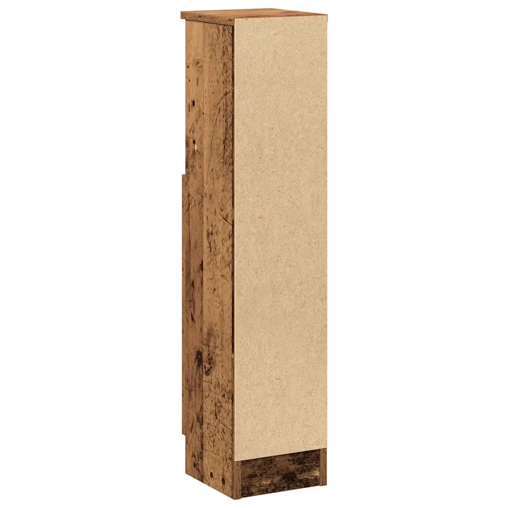 vidaXL Mobile da Bagno con Portarotolo Legno Antico 20,5x22x90 cm