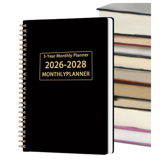 Calendario 2025-2027 – Pianificatore mensile 2025-2027 | Giornale per scuola, università, azienda, casa, ufficio, lavoro, organizzazione quotidiana