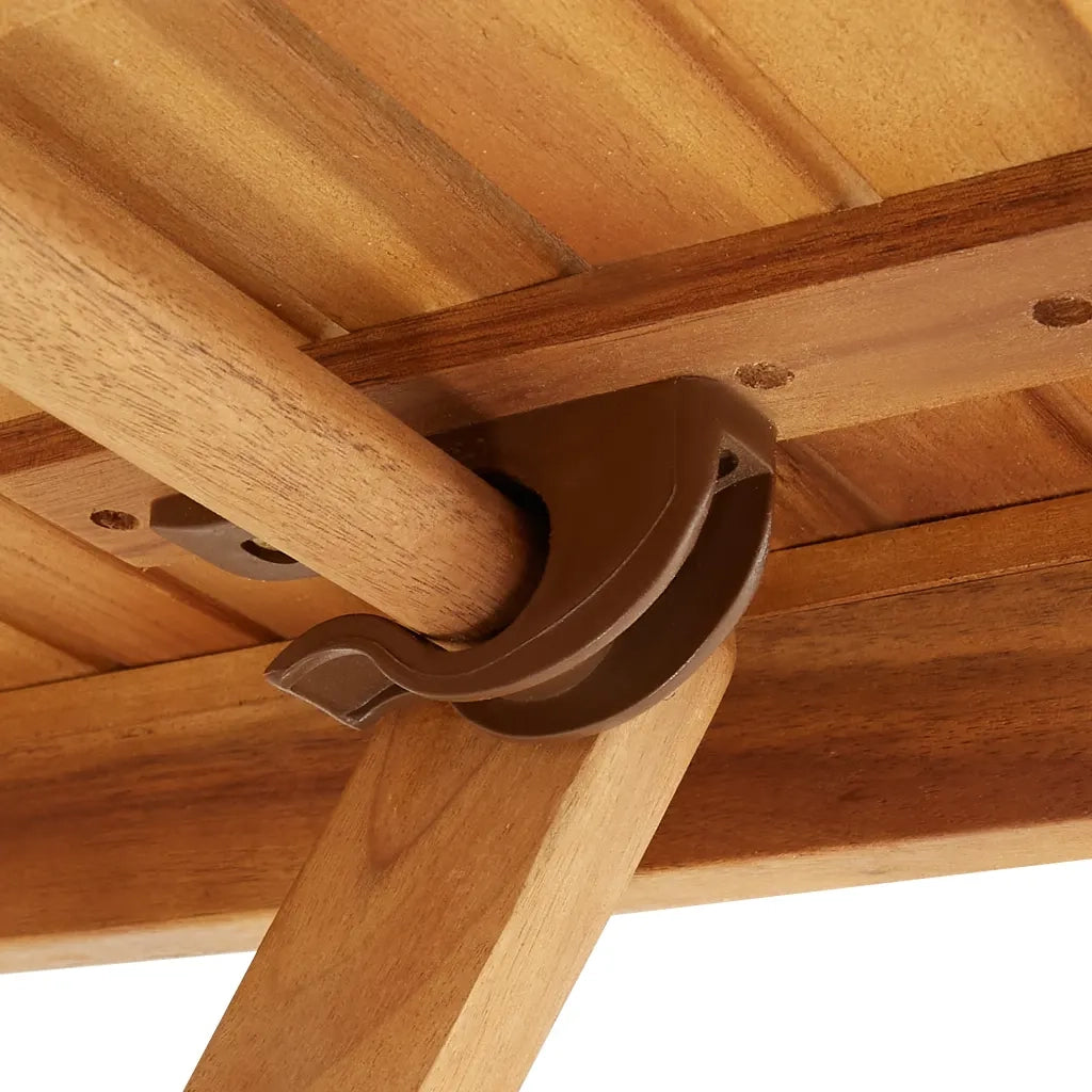 Tavolo da Giardino Pieghevole 90x90x75 cm in Massello d'Acacia cod mxl 34552