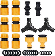 Set di connettori per tubi - Connettore di distribuzione per tubi - MATERIALI DI ALTA QUALITÀ - Pezzi di connessione per tubi da giardino, 12 pezzi