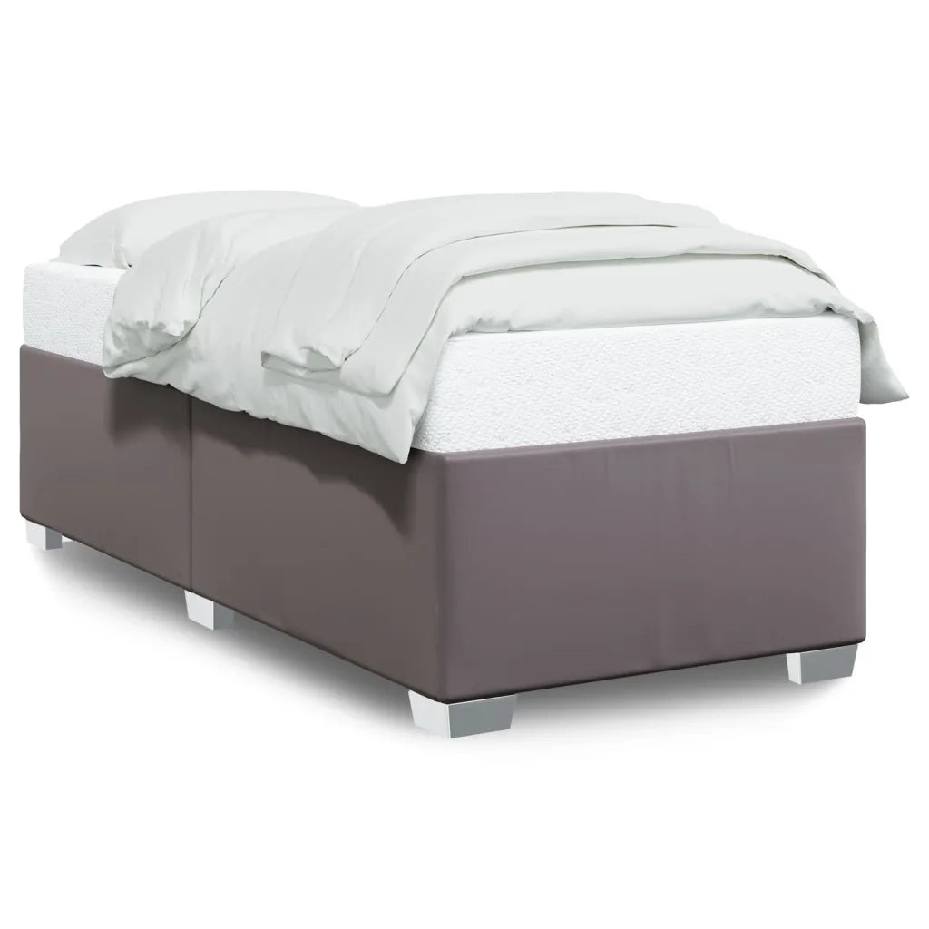 Giroletto-Struttura Letto Grigio 80x200 cm in Similpelle 429022