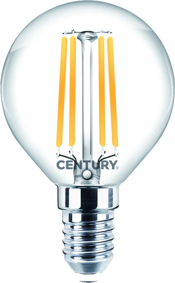 Century LAMPADA A FILAMENTO LED SFERA E14 Luce naturale  4 W - 470 lumen 10.00 pz