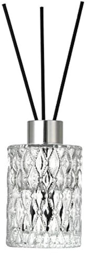 Diffusore per Aromaterapia - Contenitore in Vetro - 150 ml - DIY Vaso di Rimpiazzo - Olii Essenziali - Boccia in Argento - Solido e Duraturo - Stuzzicadenti per Profumi