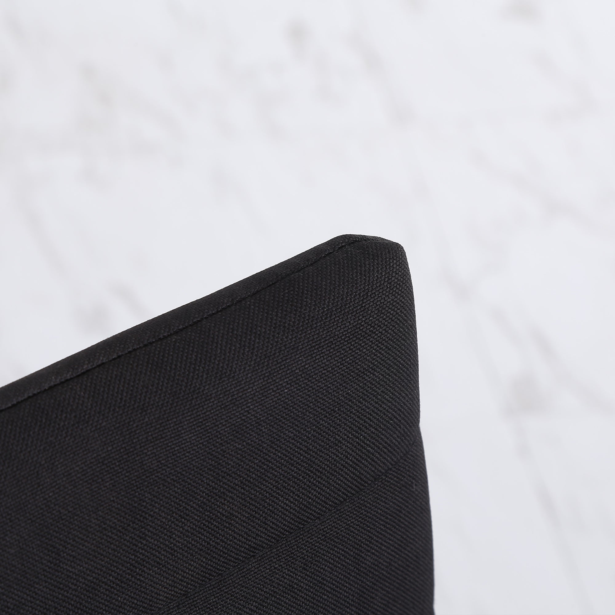 Set 4 Sedie 41x50x97 cm in Tessuto Nero