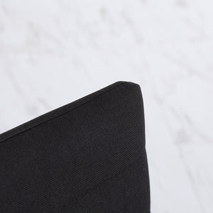 Set 4 Sedie 41x50x97 cm in Tessuto Nero