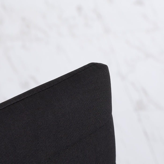 Set 4 Sedie 41x50x97 cm in Tessuto Nero