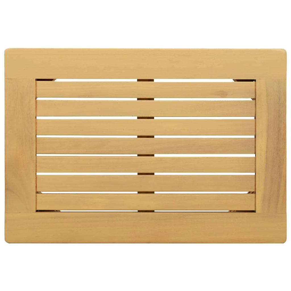 Tavolino da salotto Acacia chiaro 50 x 35 x 36 cm